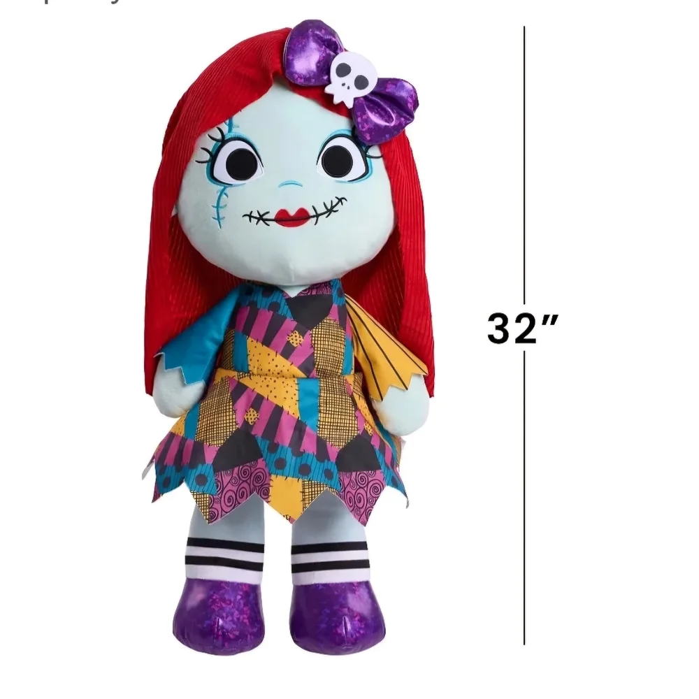 Sally Plush Doll XL with Red Hair and Purple Bow